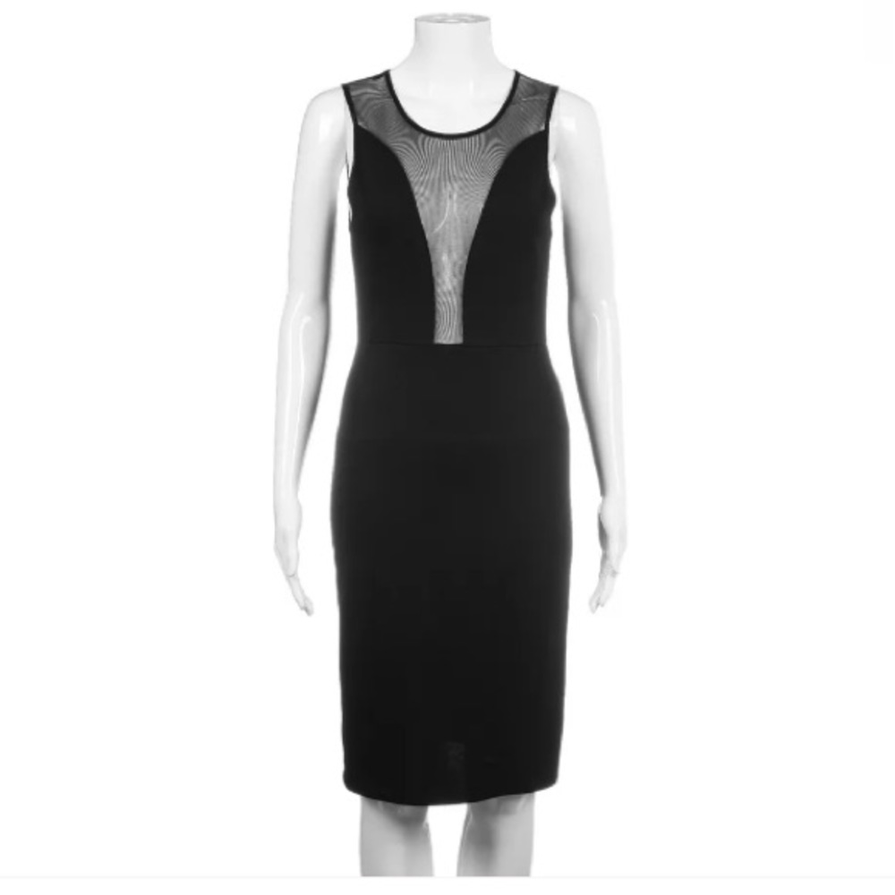 For Love & Lemons black mesh tight dress Small sexy S 4 bodycon knee party cute